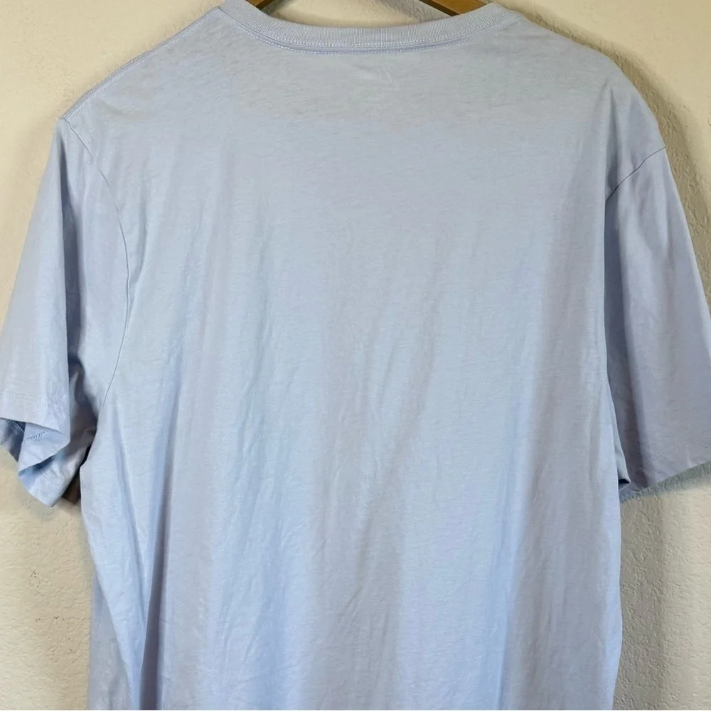 J Crew Knit Goods Essential Cotton Washed Jersey Short Sleeve Pocket TShirt Fish
